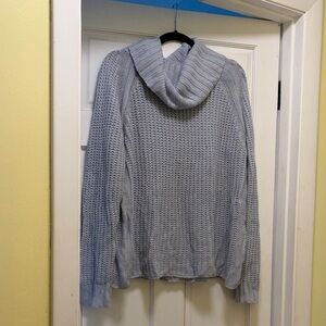 Charlotte Russe Pale Blue Cowl Neck Sweater
